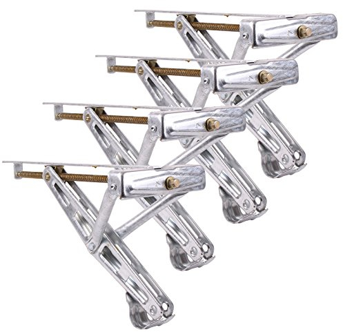 Set di 4 supporti per manovella per roulotte – portata 600 kg in acciaio zincato universale