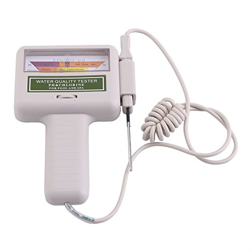 Fdit PH Testeur Automatique de Chlore PH-Mètre Analyseur de l'eau Numérique Spécialement pour Piscine Spa Aquarium