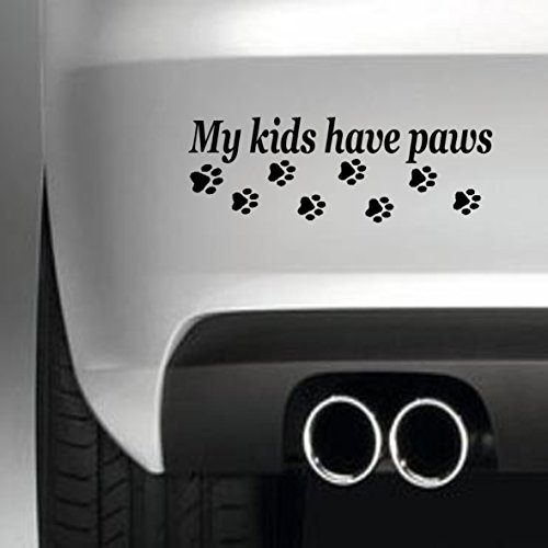 South Coast Stickers My Kids Have Paws Sticker Funny Bumper Sticker CAR Van 4X4 Window PAINTWORK Decal Euro Laptop Drive