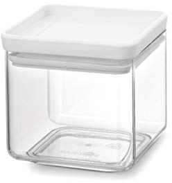 Brabantia Vorratsdose, Silikon Kunststoff, Light Grau, 0.7L