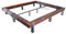 CHYRKA® Massivholzbett Balkenbett Bett Doppelbett Massivholz LEMBERG Loft Vintage Industrie Design Handmade Holz Metall (Natur, 200 x 200 cm (ohne Kopfteil))