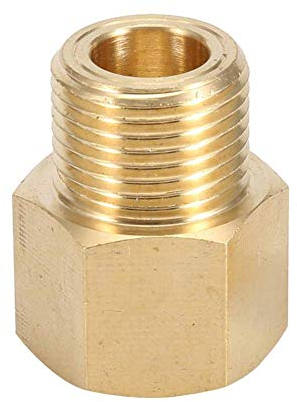 Cafopgrill CO2 Flaschentank W21.8 CGA320 Adapter Konverter für Aquarium(CGA320 Female to W21.8-14 Male)