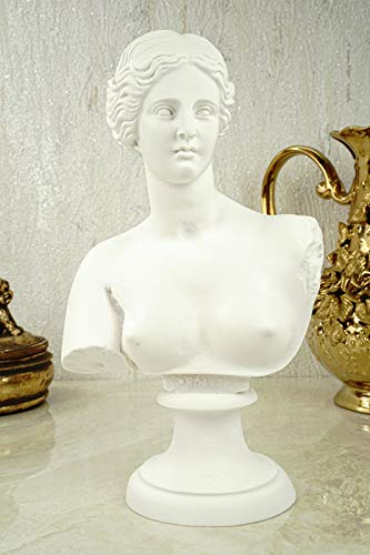 Kremers Schatzkiste Alabaster Büste der Aphrodite Figur Skulptur 22 cm weiß Göttin der Liebe