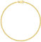 PLANETYS - Chaîne de Cheville Argent 925/1000 Plaqué Or Jaune 18 Carats Maille Marine Largeur: 1.8 mm