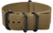 masar 20mm ZULU Oliv/Schwarz Heavy Duty - Uhrenarmband - Universal 20 Zulu Olive black