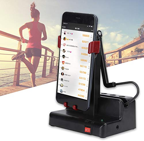 Fdit Automatically Mobile Phone Shaker, Automatically Phone Shaker, Durable Left Right Swing Steps Counter Dark Red for Home Car