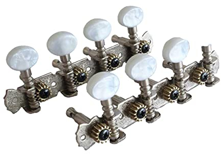 Amagogo Mandoline Stimmwirbel Schlüssel Open Knob Clear Ends Mechaniken Mechaniken 4L 4R