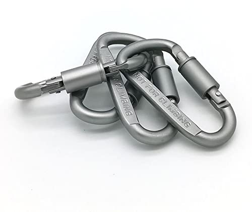 Lot de 4 mousquetons Mousquetons Multifonctions matériel d'escalade pour Camping, pêche, randonnée ou Voyage