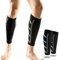 Manches à Compression de Mollet Chaussettes Contention pour Jambes Bas de contention des mollets Respirant Antidérapant Support de Mollets pour la course le sport l'avion la randonnée le marathon