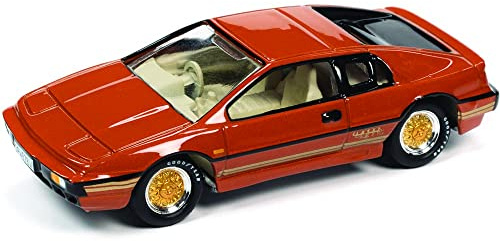 Johnny Lightning 1980 Lotus Turbo Esprit S3 Orange Metallic mit Streifen James Bond 007 For Your Eyes Only (1981) Movie Pop Culture 2022 Release 1 1/64 Diecast Model Car