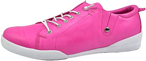 Andrea Conti Damen Slipper Halbschuh bequem sportlich Stretcheinsatz 0345724, Größe:39 EU, Farbe:Rosa