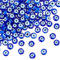 nbeads ca. 130 Stück Lampwork Evil Eye Perlen, 6 mm Blaue Handgefertigte Lampwork Perlen Flach Rund Evil Eye Charms Türkisch Evil Eye Spacer Perlen Für Schmuck Halskette Armband Ohrringe