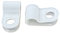 100 Pack of White Nylon P-Clips, Plastic Cable Clips, 5mm (3/16) Diameter