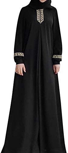 Muslimische Kleider Damen, Gebetskleidung Abaya Frauen Namaz Elbisesi Langarm Islamische Muslimische Kleid Naher Osten Dubai Türkei Arabische Kleidung Ramadan Lang Robe Gebetskleid Langes Kleid