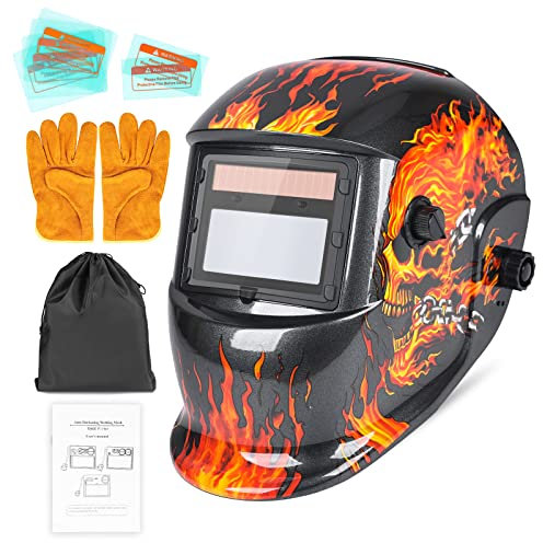 NDUUN Welding Helmet Auto Darkening True Color Hood for TIG MIG ARC Welder Mask with Adjustable Shade Range 4/9-13