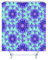 Whoiy Duschrollo Blau, Duschrollo Anti Schimmel 165X200cm Polyester Duschvorhang Mandala Muster Lila Waschbar Wasserdicht