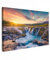 MuchoWow© Impression sur Toile Peinture 60x40 cm Tableau Mural Decoration Salon Reproductions de Tableaux Murale Moderne Cascade - Plantes - Mousse - Paysage - Coucher de soleil - Roche