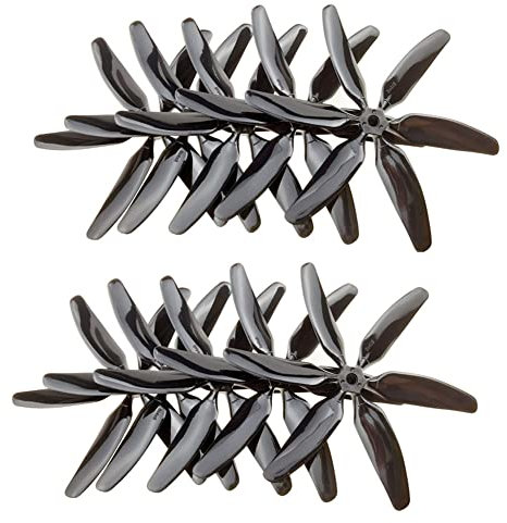 Zixmix Blade Propeller 10 Stück 504060 5 x 4 x 6 6-Blatt-Einzelfarbe CW CCW 5 Zoll Propellerblatt/Passend for FPV Quadcopter Racing RC-Drohnen-Rahmensatz (5 Paar),Quick Release Propellers