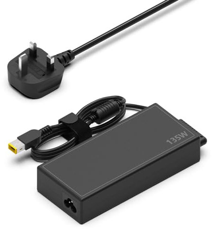 135W AC Charger Fit for Lenovo ThinkPad P1 P15v T15p S5 2nd Gen 1 2 3 4 Ideapad Y40-70 Y50-70 Y520 Y700 700 Legion Y50 Y520 Y530 Y730 ADL135NLC3A Laptop Power Supply Adapter Cord C0056