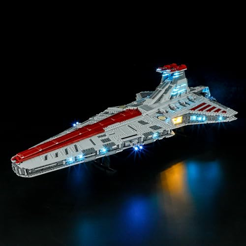 BRIKSMAX 75367 Led Licht für Lego Republikanischer Angriffskreuzer der Venator-Klasse - Compatible with Lego Star Wars Bausteinen Modell - Ohne Lego Set