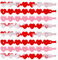 12St Valentinstag Armbänder, Valentinstag Silikonarmbänder Herzförmig Sensorisches Armband Pop Fidget Armband für Kinder Partygeschenke Geschenkaustausch im Klassenzimmer