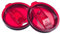 AICMEI 2 Replacement Lids for 20oz Stainless Steel Tumbler Lids-Replaces Only Covers With a Top Diameter of 3.4 inches（Bottom Diameter of 3.23 inches）（RED）