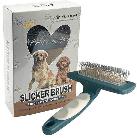 Doodle & Pudel Bürste Kamm für Grooming, Extra lange Pin große Slicker Hundebürste für Goldendoodles Hunde, für mittlere bis langhaarige Hunde, täglichen Gebrauch zu reinigen lose Fell & Schmutz-27mm