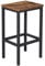 BEGRYF Barhocker 2er Set, Barhocker für die Küche, Dunkelbrauner Stehhocker, Küchenstühle, Holzhocker, Barhocker Holz, Hocker Holz, hocker, Barstuhl, Küchenhocker, Metall, Dunkelbraun, schwarz