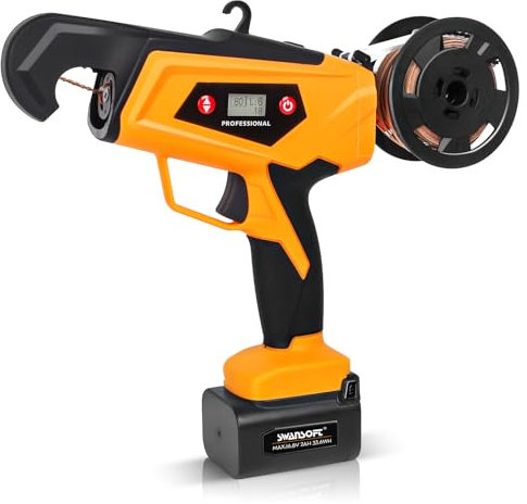 Elektrische Weinberg-Bindemaschine mit 2 * 2Ah Lithium-Batterie, batteriebetriebene Pflanzen-Twist-Tie-Maschine für landwirtschaftliche Reben