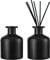 DEARBAG 2 Bouteilles Diffuseur en Verre Vides, Capacité 150ml, Décoration de Maison, Diffuser Jars pour Home Fragrance, Huiles Essentielles, Aromathérapie, Parfum, Salle de Bain, Salon, Bureau, Noir