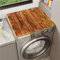 Morbuy Style Vintage Tapis de Protection Antidérapant pour Dessus de Machine à Laver, Planche de Bois Grain de Bois Tapis pour Dessus de Machine à Laver Absorbant (60x60cm,Planche de Bois Marron)