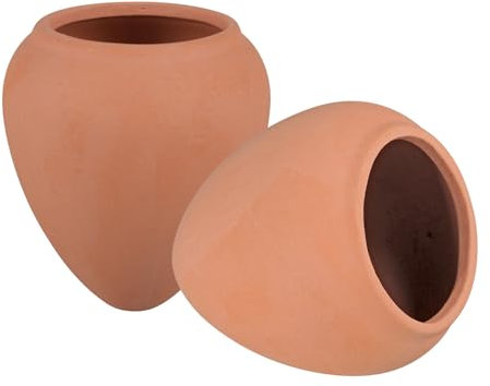 KOPP VERLAG Bewässerungshilfe aus Ton - Tongefäße - EIN Wasserreservoir für Ihre Beete - Pflanzen Wasserspender (2er-Pack 235 ml)