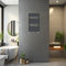 Blümme 800 x 450mm Heated Towel Rail Radiator Central Heating Modern Flat Panel Bathroom Warmer Wall Mounted Ladder Rad Anthracite