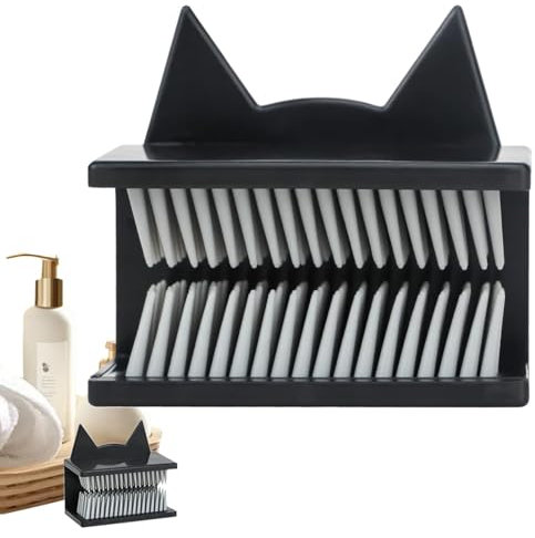 Collecteur de cheveux de douche – Receveur de cheveux mural de douche | Piège à cheveux mural multifonction pour bois, pierre, carrelage en céramique, (7,5 x 4,1 x 7,7 cm)