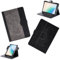 Funda para Samsung Galaxy Tab Active 3 Funda Tablet Case Rotación de 360 Grados Ángulos de visión múltiple PU Cuero Stand Folio Cover Negro