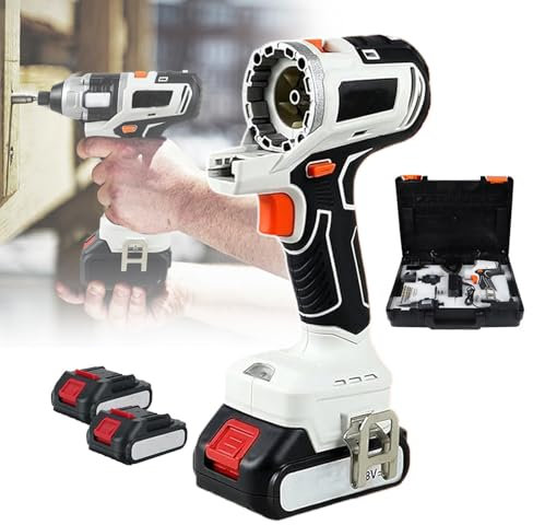 pealiritansemen 10 In 1 Brushless Power Tool Combo Kit, Screwdriver Wrench Impact Drill Sander, With 4.0 Ah Battery, For Home Decoration, Engineering Construction, Furniture Repair