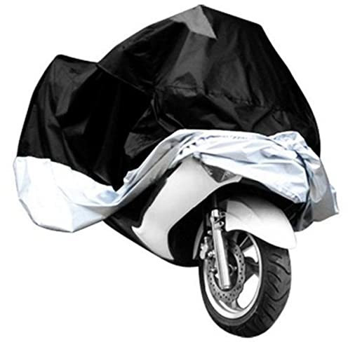 Motorradabdeckung Silber mit Aufbewahrungstasche, Uv und Staubschutz