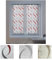 Home Tresor - Coppia Tendina a Vetro Moderna per Interni Tende a Righe Finestra e Portafinestra Cucina Camera Salotto Onde Colorate Debora - 2 Pannelli 80 x 150 cm. Beige