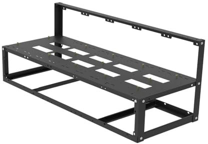Outdoor Mining Enclosure - Fixed Mounting Screw Set, Outdoor Mining Frame Housing Up to 8 GPU | Steel Motherboard Holder for M