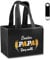 Belillpipi Geschenke für Papa Männerhandtasche Bier mit Stickmuster, Bier Geschenke für Vatertag, Lustige Geschenke für Papa, Flaschenträger 6 Flaschen mit Flaschenöffner, Schwarz Filz Handtasche