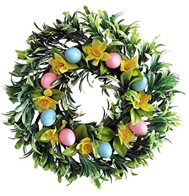 Cokbyavla Weidenkranz Mit Kerzenhalter Türkranz Anhänger Sonnenblume Rattan Layout Home Leuchtend Frühling (as Show, One Size)