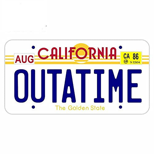13 cm x 7,1 cm per California Passport Outatime Anime Adesivi per auto Tavola da surf Laptop Frigorifero Decal
