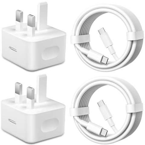 iPhone 17 15 16 Fast Charger,USB C Fast Charger Plug,[MFi Certified]6FT Type C to C Cable and 20W PD Fast Wall Charging Adapter for iPhone 17/17 Air/17 Pro Max/16/16 Pro Max/15/15 Pro Max/15Pro(2Pack)
