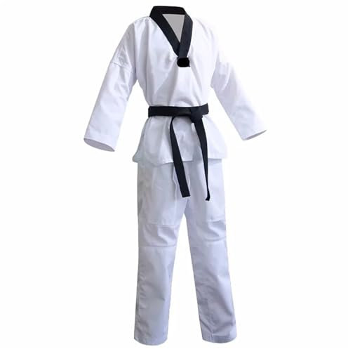 Traje De Judo Trajes de Judo, Uniformes Blancos de Taekwondo, Ropa de Karate, Judo y Taekwondo, Unisex for Adultos(XL-170CM,Long Sleeve)