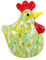 HEALSOPTHY Desktop Glass Rooster Figurine Handmade Chicken Decoration for Home Office Compact Craftsmanship Unique Desktop Decor for Animal