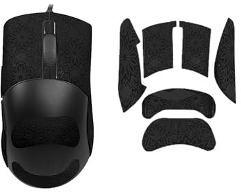 Bande antidérapante pour Asus ROG Keris - Couverture complète, absorbant la transpiration, ajustement précis, pieds durables (noir)