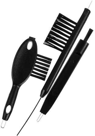 CALLARON Lot De 3 Brosses De Nettoyage Pour Appareils Auditifs Portables, Petite Brosse Tubulaire En Plastique, Format Compact, Nettoyage Précis Des Tubes D’évacuation, Entretien Auditif Quotidien