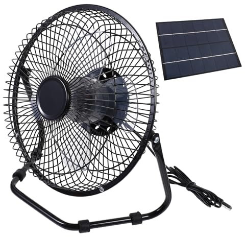 KOMBIUDA Wiederaufladbarer Ventilator Kleiner Tischventilator mit 360-grad Drehung und Kunststoffgehäuse Leiser USB Büroventilator für Home Office und Sommergebrauch