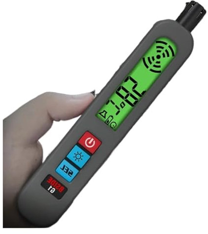 Gasmelder, Gaslecksucher Brennbarer natürlicher CO2-brennbarer Alkohol LPG-Methananalysator Wiederaufladbarer Summeralarm PPM LEL-Tester,für Zuhause und Wohnmobil