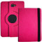 Housse pour Samsung Galaxy Tab A6 10.1 SM-T580 T585C Tablette Housse de Protection Convient pour Samsung Galaxy Tab A6 10.1-SM-T580 T585C PU Cuir Support Rotatif 360 Degrés Housse (Rose)